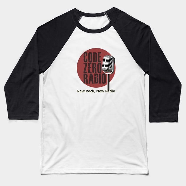 Code Zero Radio Microphone Baseball T-Shirt by Code Zero Radio